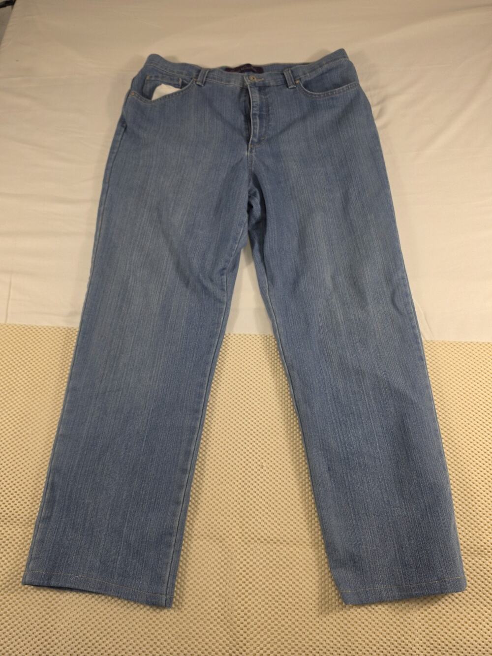 gloria vanderbilt amanda jeans Tapered Leg Size 14 Blue Medium Wash